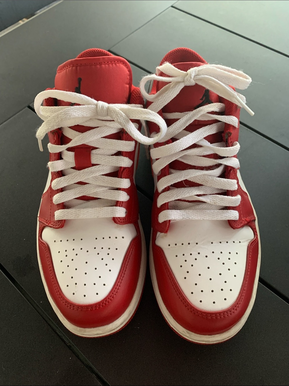 Air Jordans Nike Red and White (Mens)